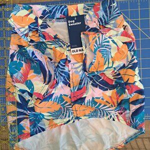 Old Navy Hawaiian Dog Shirt Size Large